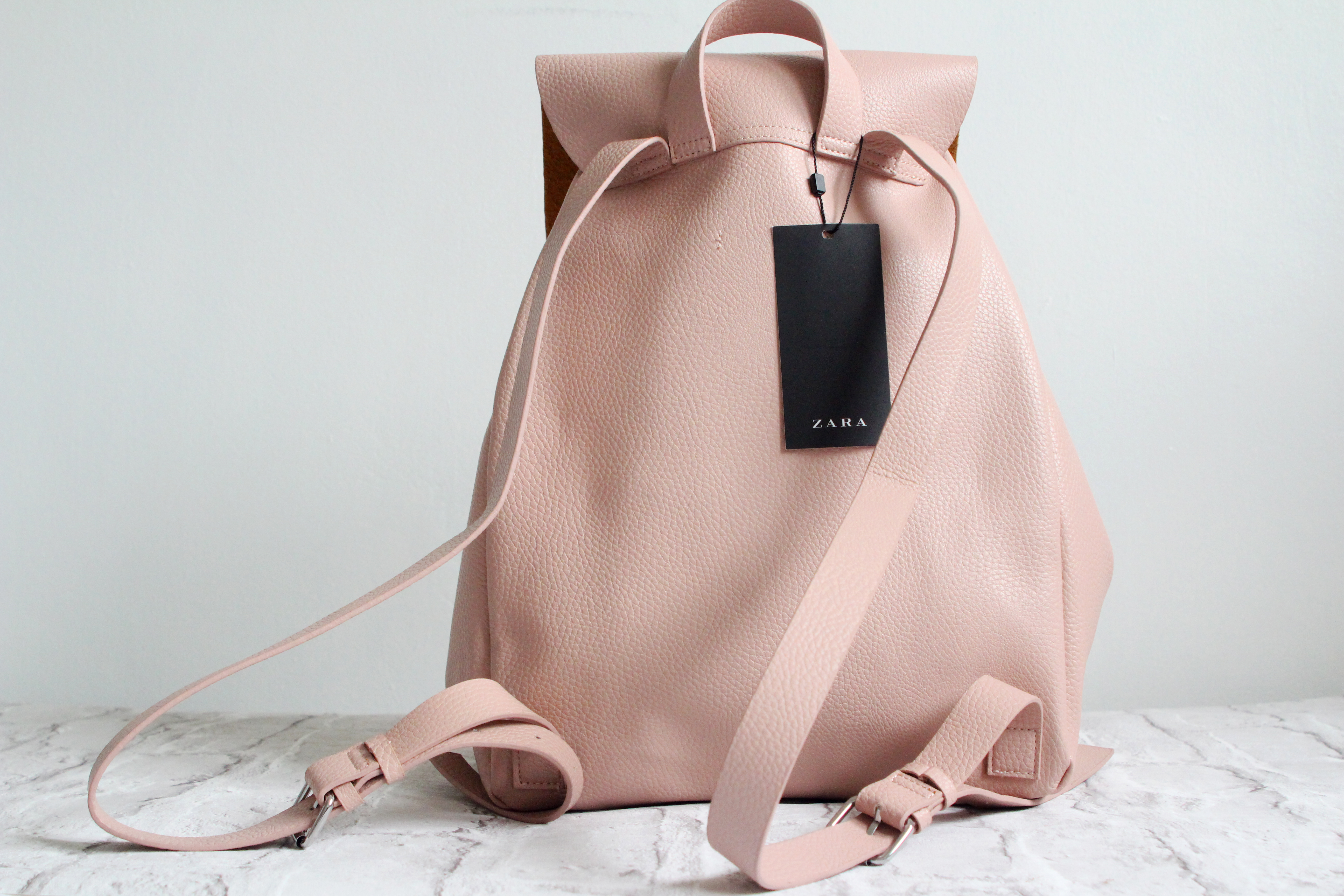 zara pink backpack